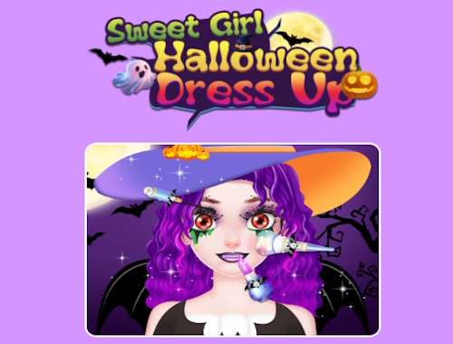 Jeu Habillage d'Halloween pour fille douce .