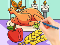 Jeu Coloring Book: Thanksgiving Turkey Meal