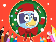 Jeu Coloring Book: Bluey Santa Claus