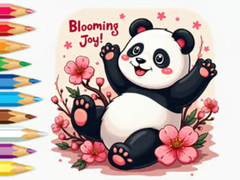 Jeu Coloring Book: Little Panda Cherry Blossoms