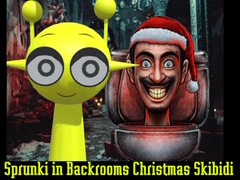 Jeu Sprunki in Backrooms Christmas Skibidi 