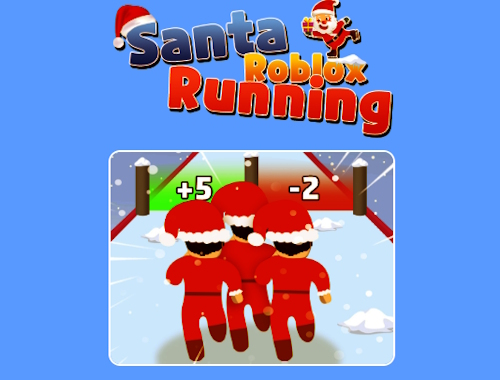 Jeu Père Noël Roblox en cours d'exécution .