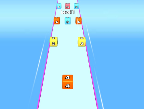 Jeu Jelly Run en 2048 .