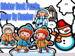 Jeu Sticker Book Puzzle: Color By Number