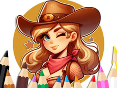 Jeu Coloring Book: Cowgirl