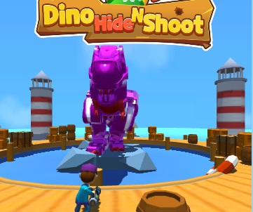 Jeu Dino cache et tire 