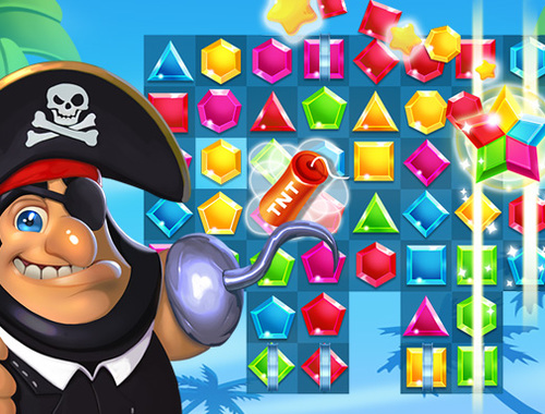 Jeu Les pirates correspondent au trésor perdu .