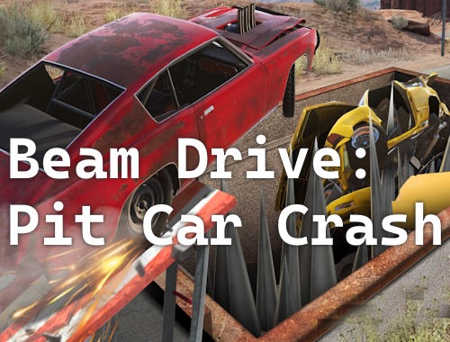 Jeu Beam Drive : Accident de voiture de fosse .