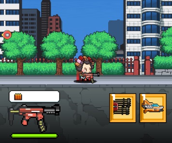Jeu Mecha Shoot Pixel RPG.