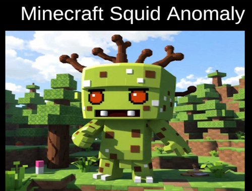 Jeu Anomalie de calmar de minecraft .
