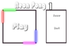 Jeu Neon Pong 1