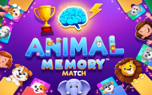 Jeu Match à la mémoire animale .
