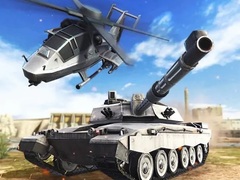 Jeu Strategy of war. Tanks and helicopters