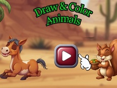 Jeu Draw & Color Animals