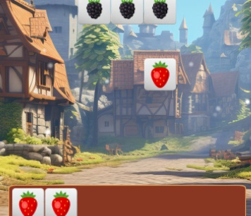 Jeu Fruits de carreaux .