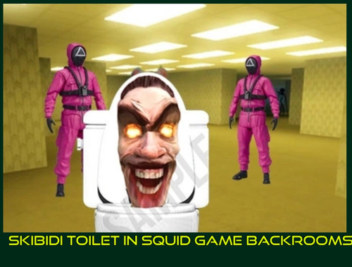 Jeu Toilettes de skibidi dans les arrière-salles de jeu de calmar .