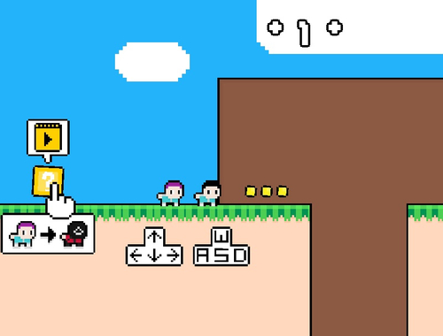 Jeu Calmar de pixcade .