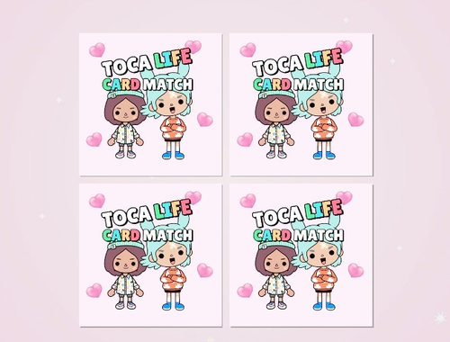 Jeu TOCA Life Memory Memory Card Match .