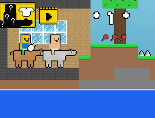 Jeu Bébé noob vs cheval obby bébé .