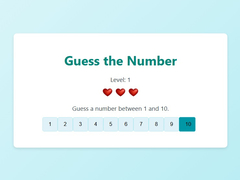 Jeu Guess The Number