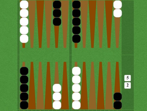 Jeu Backgammon court 