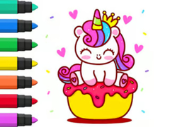 Jeu Coloring Book: Unicorn Cupcake