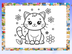 Jeu Beautiful Cats Coloring Book