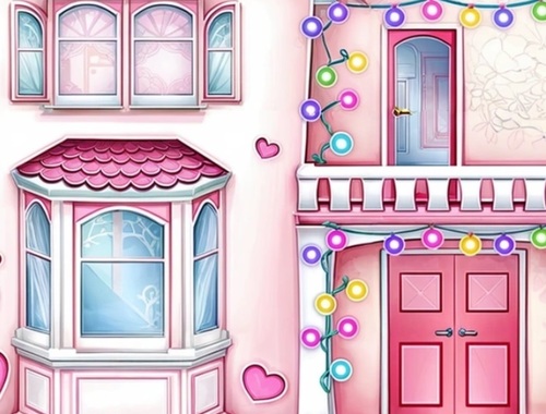 Jeu Conception de la maison de poupée .