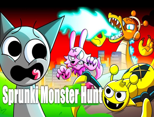 Jeu Sprunki Monster Hunt .