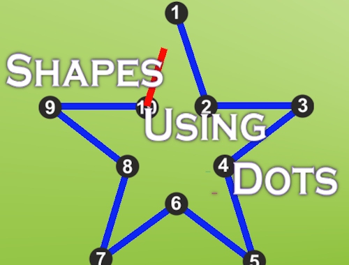 Jeu Formes à l'aide de points .