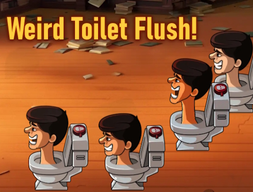 Jeu Des toilettes bizarres à chasse d'eau! 