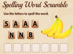 Jeu Spelling Word Scramble