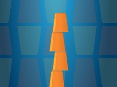 Jeu Cups Tower Builder