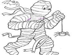 Jeu Mummy Coloring Book