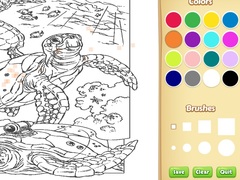Jeu Sea Animal Coloring Book