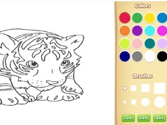 Jeu Baby Tiger Coloring Book