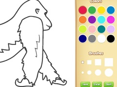 Jeu Gorilla Coloring Book for Kids
