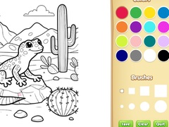 Jeu Desert Animals Coloring Book for Kids