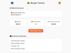Jeu Jburger Tycoon