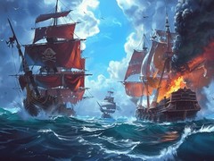 Jeu Pirate Ships: Build and Fight