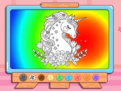Jeu Coloring Book: Glitter Unicorn