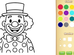 Jeu Clown Coloring Book