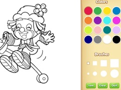 Jeu Clown Coloring Pages