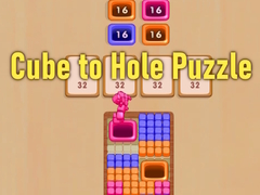 Jeu Cube to Hole Puzzle