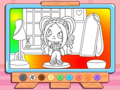 Jeu Coloring Book: Avatar Girl Dress Up Shopping