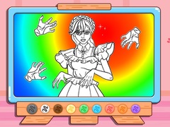 Jeu Coloring Book: Wednesday Addams Dancing