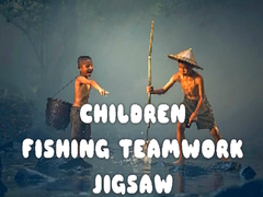Jeu Children Fishing Teamwork Jigsaw