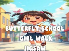 Jeu Butterfly School Girl Walk Jigsaw