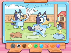 Jeu Coloring Book: Bluey & Bingo Chasing Play