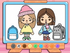 Jeu Coloring Book: Toca Boca Back To School